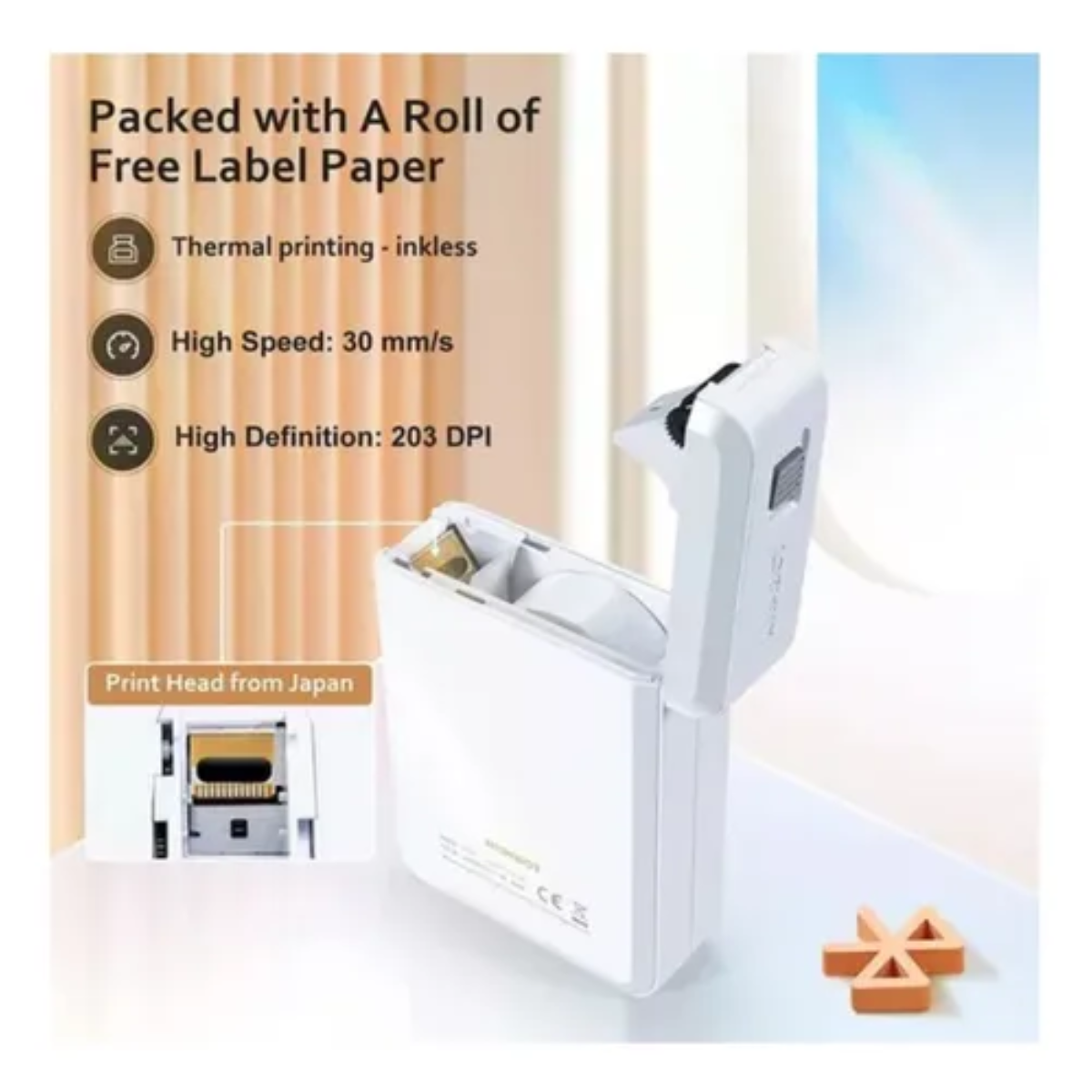 Miniatura 2 de Mini Impresora Label Maker Recargable